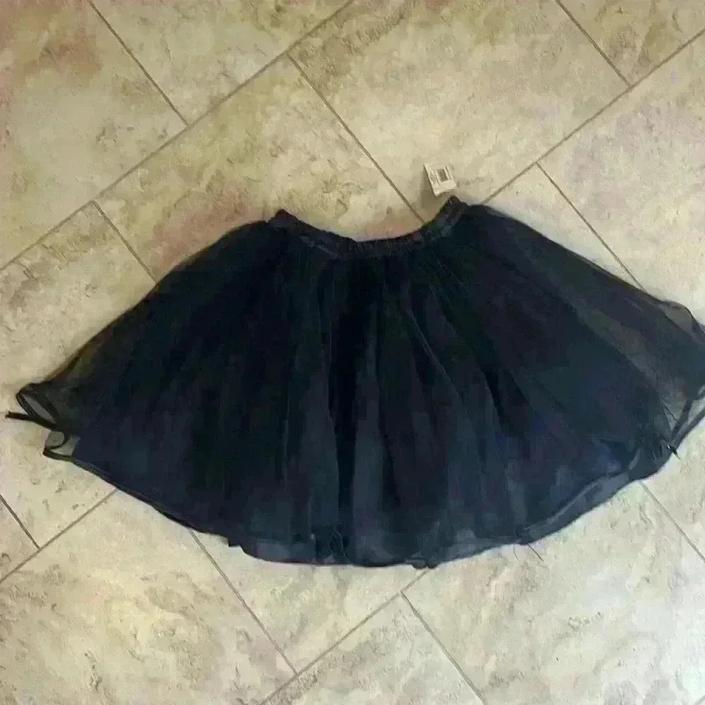 Maker’s Halloween Just Pretend NWT TUTU Blk  netting skirt perfect 4 any Costume